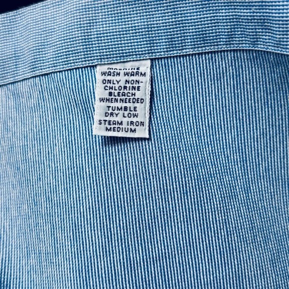 Ralph Lauren Blake Mens Large Blue Gingham Cotton Button Down Long Sleeve Shirt - Picture 8 of 12